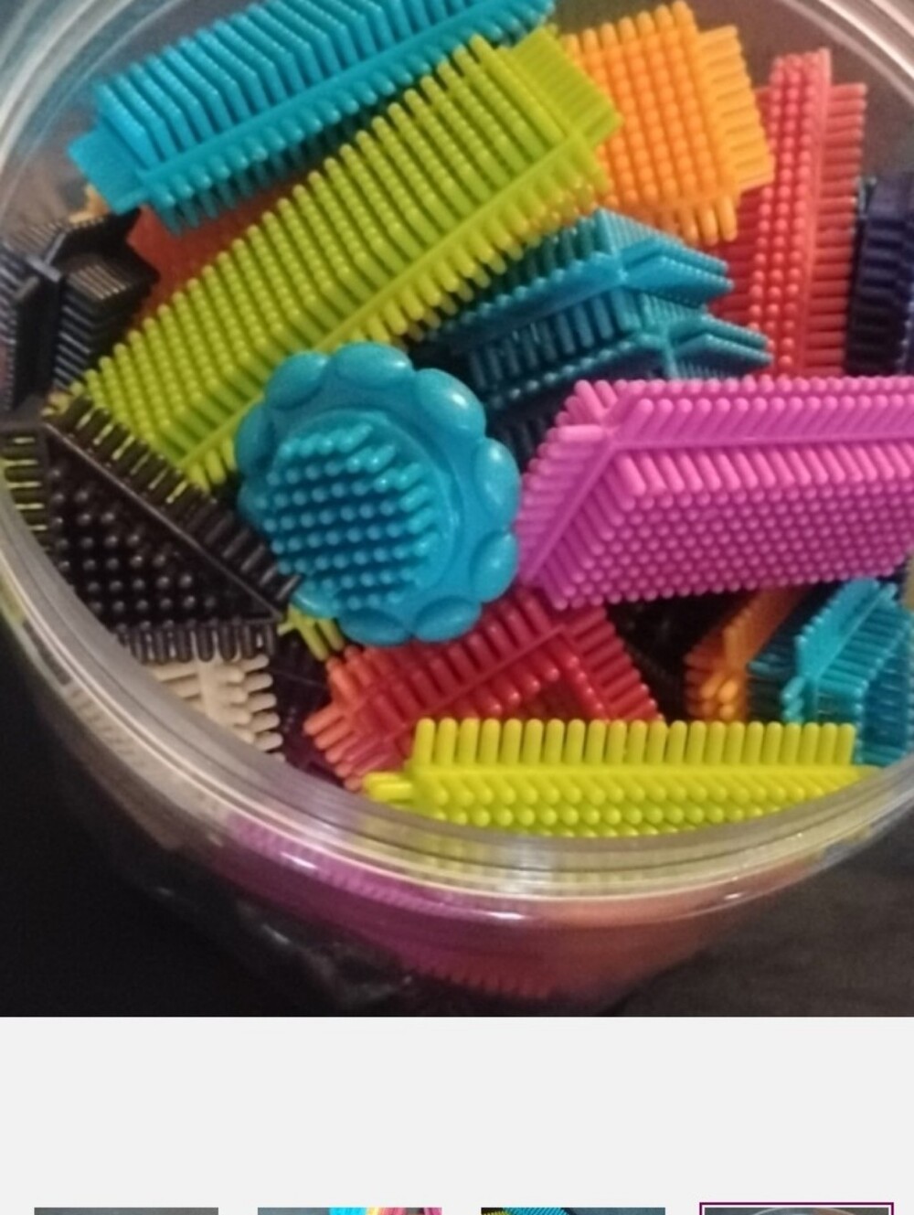 Interlocking Bristle Tiles Building Set - Multicolor - Picture 7 of 7